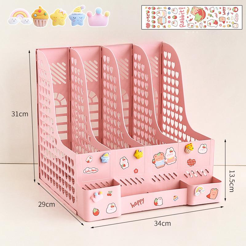 

Скринька для зберігання файлів на робочому столі. Симпатичний студентський тримач для книг. Стіл для гуртожитку. Полиця для зберігання книг.