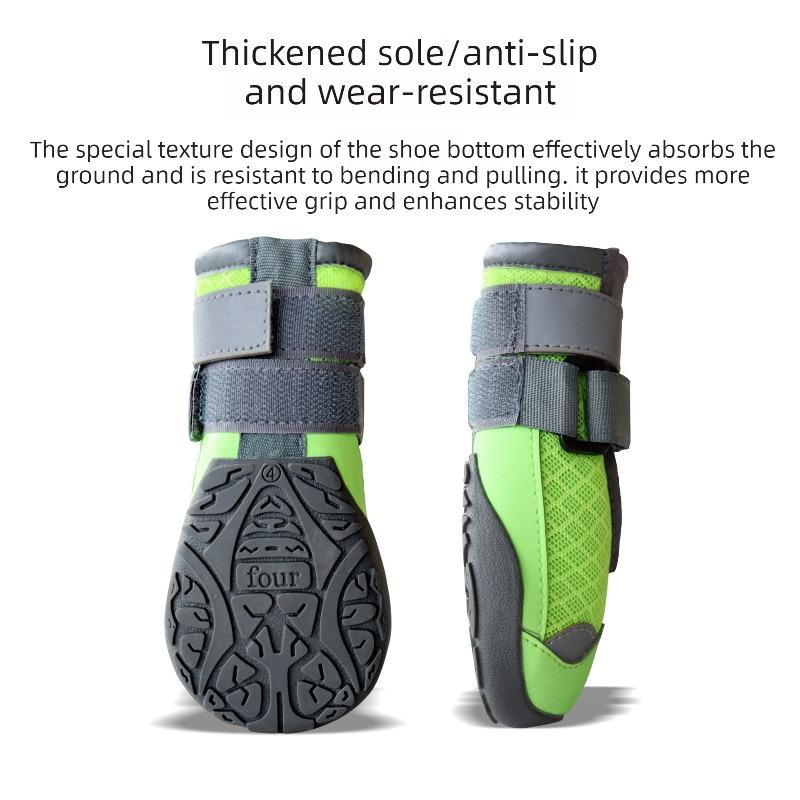 Breathable Dog Shoes Large Summer Anti Stain Dog Shoes Walking Outdoor Wear Resistant Dogs Boots Perspiration Pet Supplies