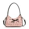 Sweet and foreign underarm commuter bag women's 2025 new girl style fashion handbag bow shoulder bag
