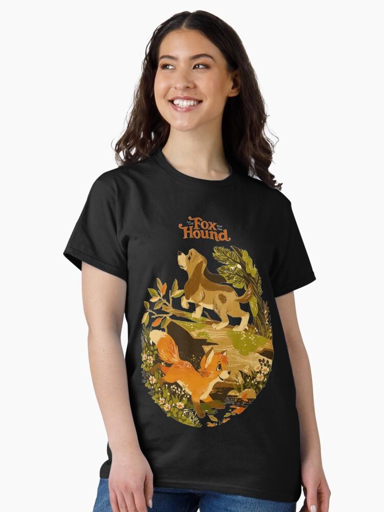 The Animals Cartoon fox and hound cute merch Classic T-Shirt