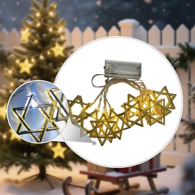 Star of Fairy String Lamp Lights Starry 9.8Feet Light Decorations for Shabbat