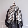 New Fashion Imitation Cashmere Scarf  for Women Warm  Plaid Wraps Neckerchief Winter Tassel Echarpe Poncho Shawls Stole