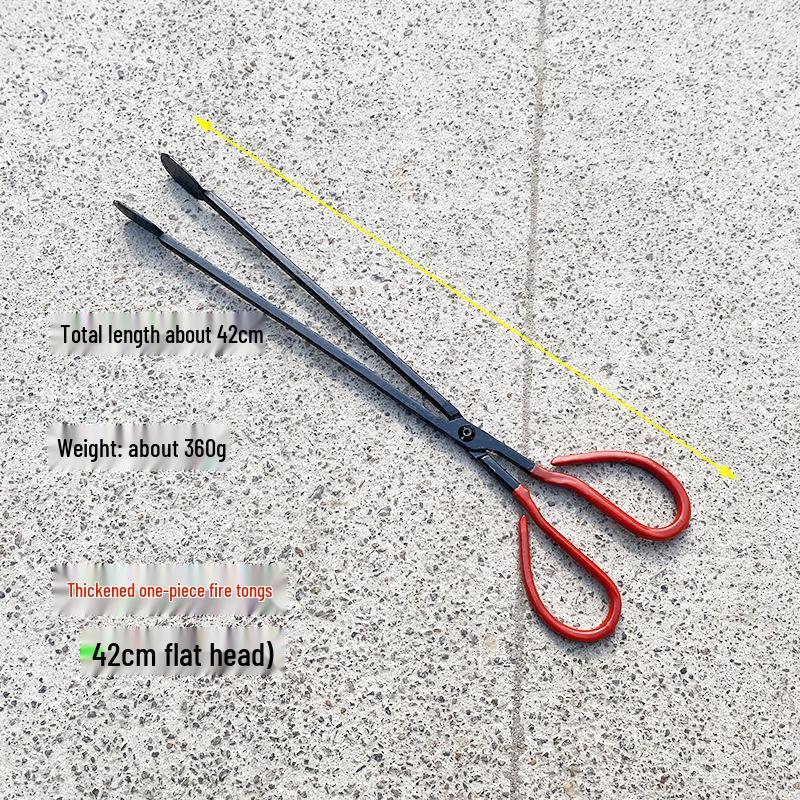 Stainless Steel Extended Trash & Food Tongs - Durable, Hygienic Pick-Up Tool