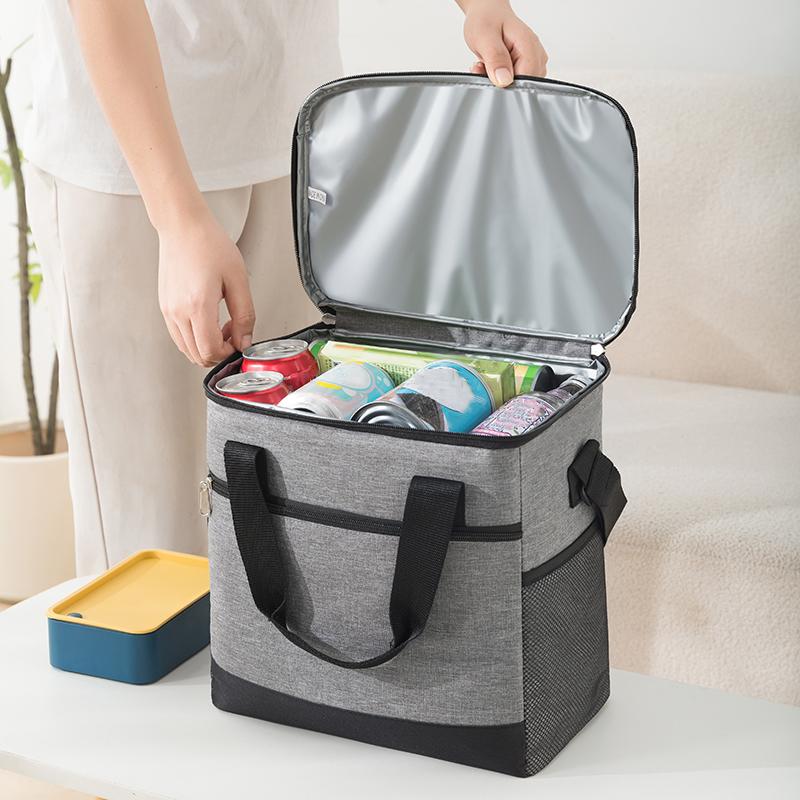 New Large Capacity Oxford Cloth Lunch Bags For Women Men Portable Tote Shoulder Cooler Box Outdoor Travel Picnic Bags