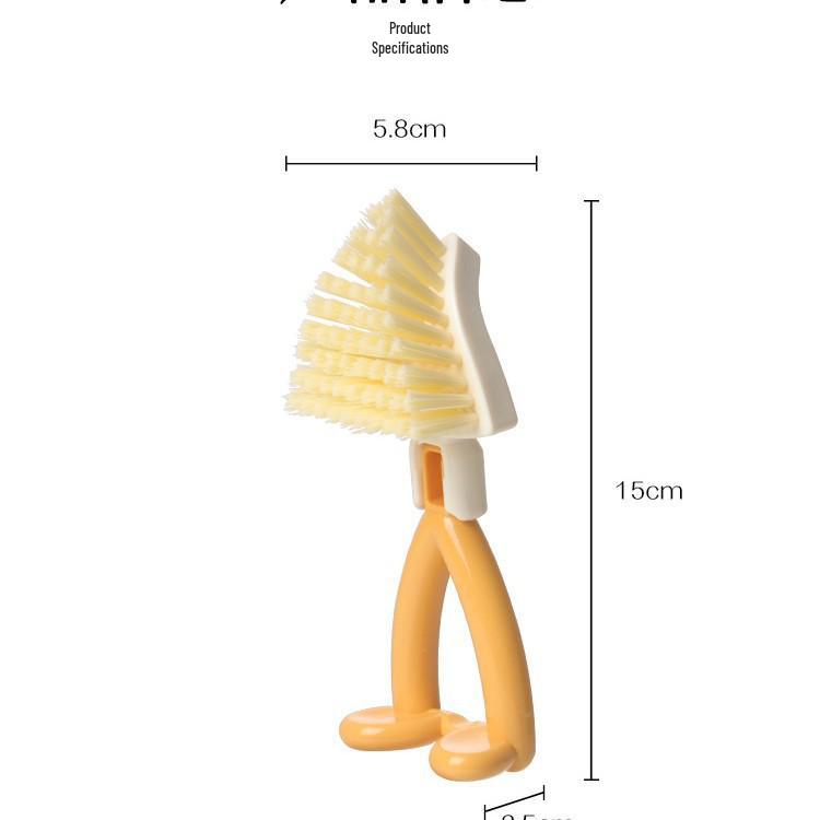 

Japanese Foldable Pot & Dish Brush – Short Handle, No Dead Angle, Ideal for Stove, Window, Wall, and Corner Cleaning. Cleaning Brush