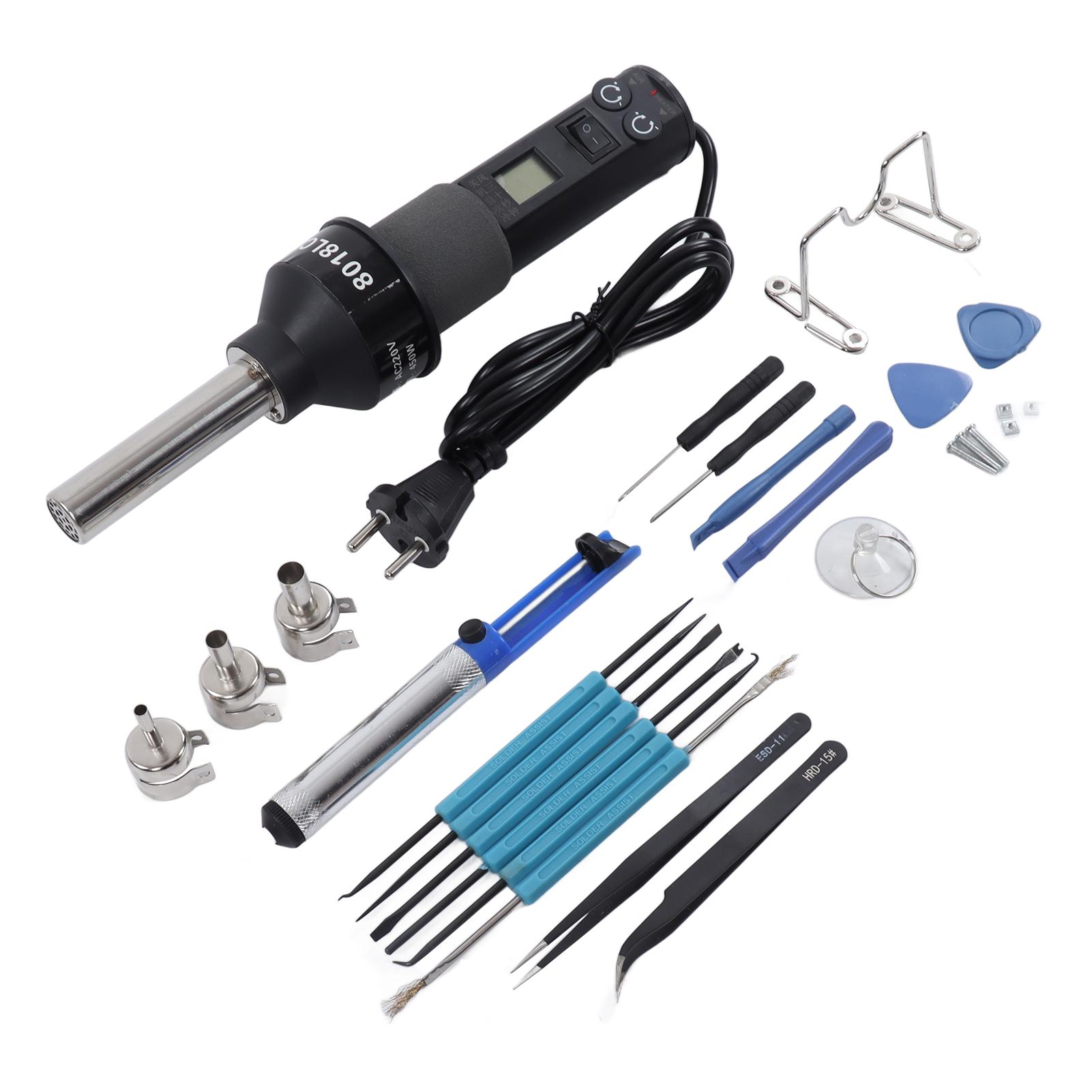 

Портативный ЖК-дисплей Термофен Регулируемый электронный Термофен Инструменты для пайки и распайки, вилка США