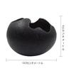 TOSSOW Ceramic Flower for and Stylish Mini Gift Pot, Egg-Shaped, Succulents, Cacti, Herbs, More, Planter, Black,