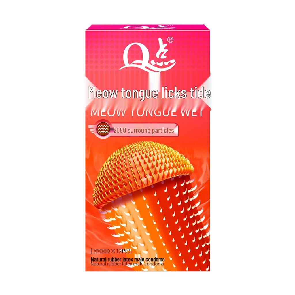 Q-point Hyaluronic Acid 001 Large Particle Delay Condoms - Long-lasting Contraceptives for Adults