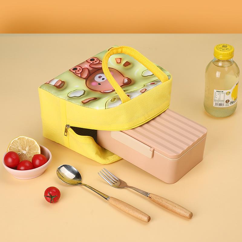 Kati Insulated Bento Lunch Bag for Kids – Portable, Large Capacity, and Dopamine Design for Students