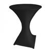 Nappe De Table - Perel - Noir - Stretch - Lavable - Uni