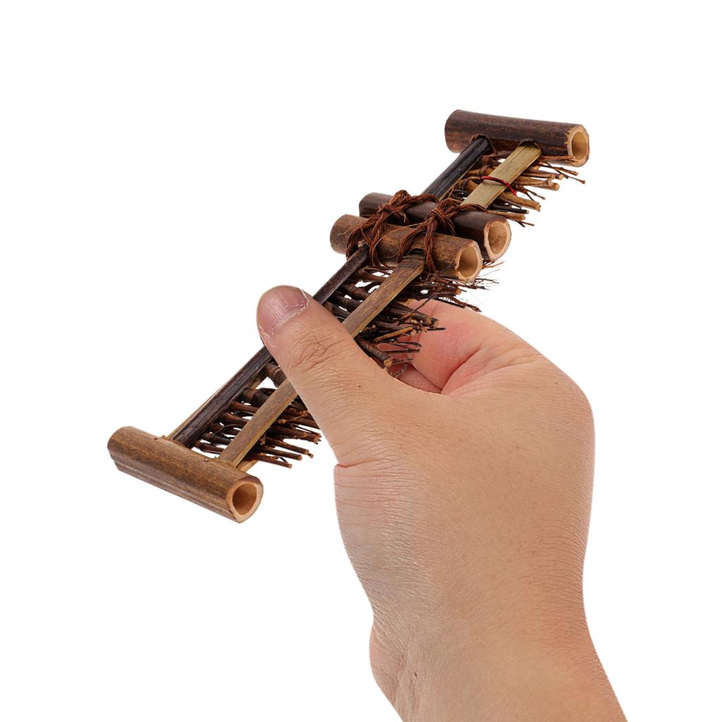 Mini Bamboo Fence Decor Micro Landscape Woven Fence Garden Landscaping Ornament Bonsai Screen Handcraft Accessory