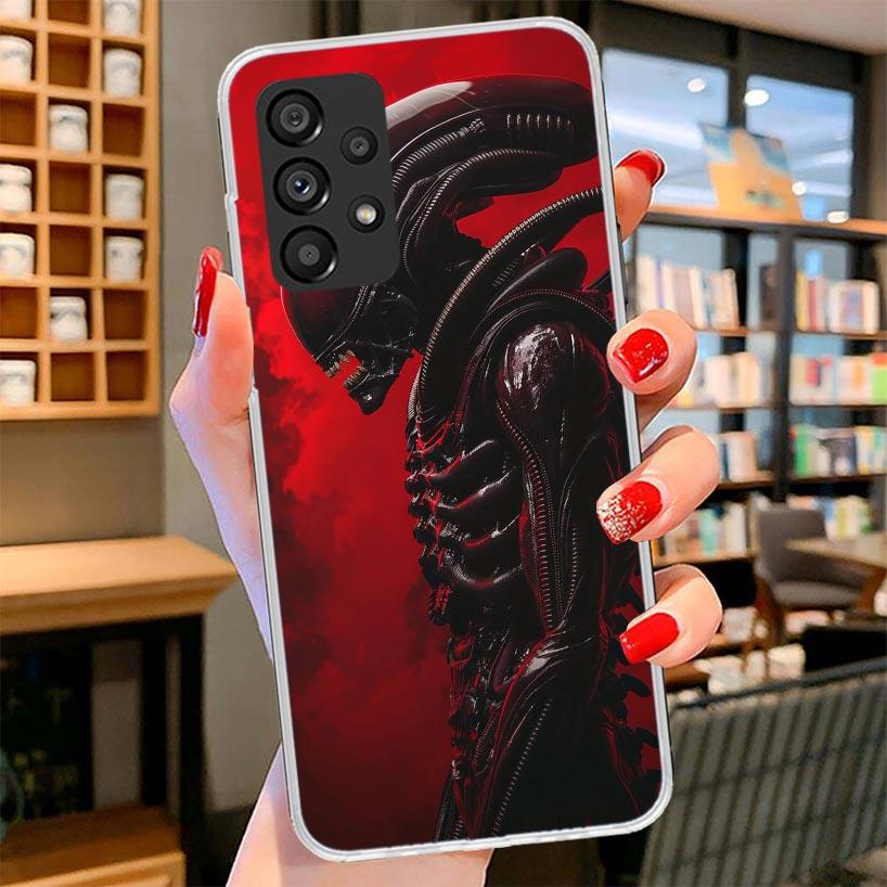 Cool A-Alien X-Xenomorph Phone Case For Samsung Galaxy A12 A22 A32 A52 A72 A02S Phone Case Note 20 Ultra 10 S10 Plus A51 A71 A50