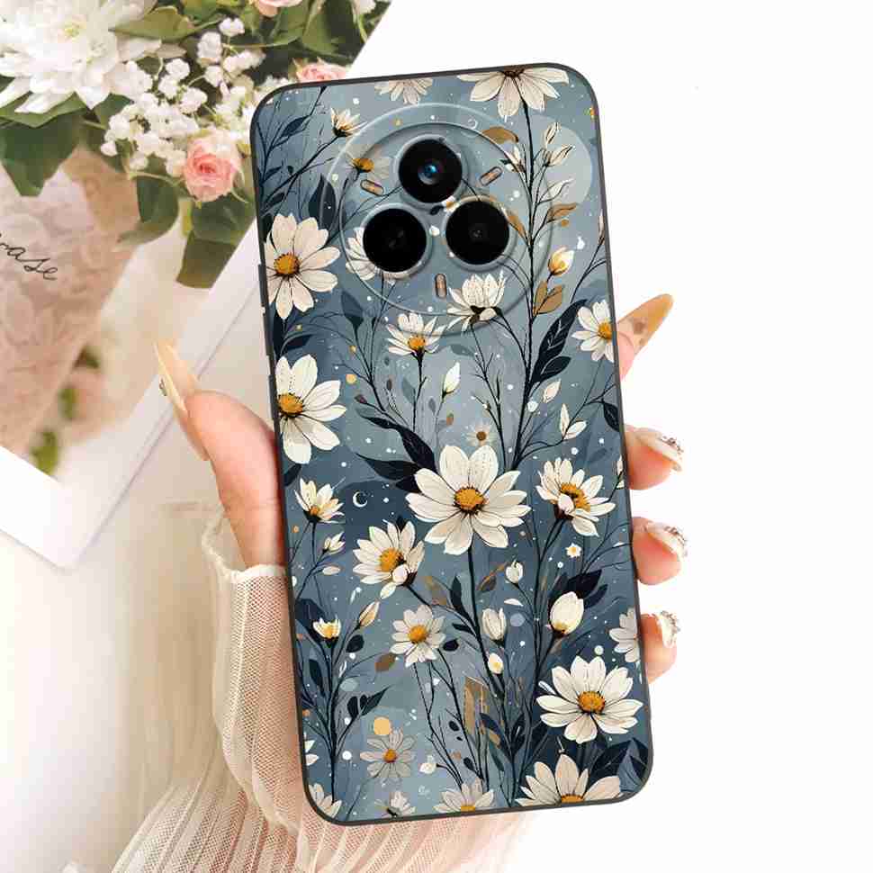 Für Oppo Realme 14 Pro 5G Hülle Neue Katze Blume Weiches Silikon Cover Für Realme 14Pro 14 Pro 5G Handyhülle Stoßfeste Capa