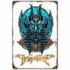 Vintage Ägyptisches Blechschild Wandkunst Heimdekor Metallposter Hängendes Schild