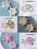 Takagi Fiber Modern LH469 Tsumami-zaiku Brooch, White,