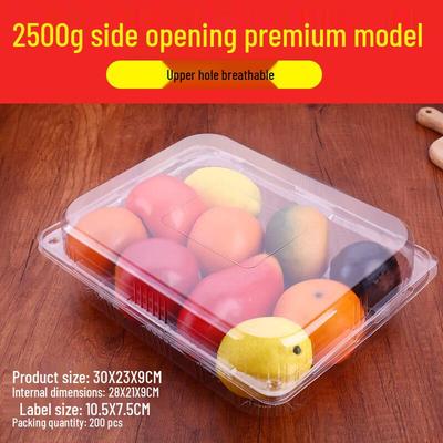 Disposable Transparent Fruit Containers with Lids