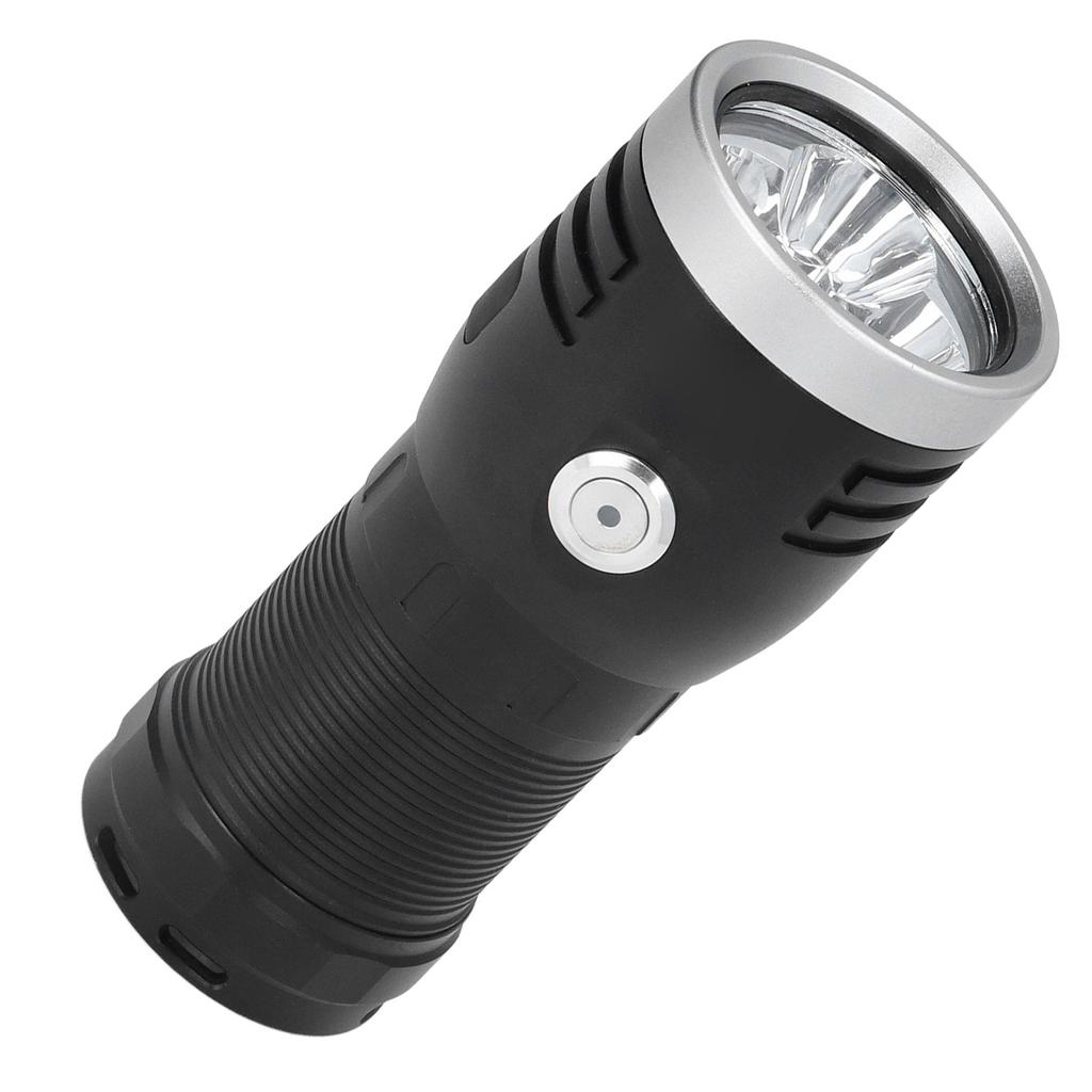 P50 Flashlight 3LED Long Range Flashlight 10000LM Stepless Dimming USB Waterproof Light for Outdoor