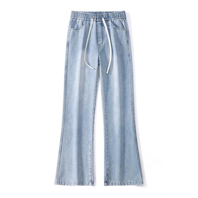Spring New Micro-pull Jeans Men's High Street Retro Flared Versatile Trousers