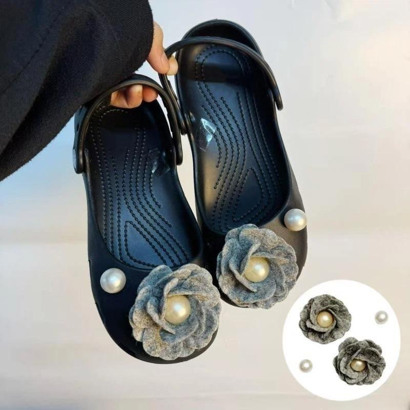 Bling Silver Rhinestone Flower Shoe Charms Metal Bead Bow & Heart Clog Charms Luxury Diy Shoe Decoration Punk Y2K Style Clog Pin