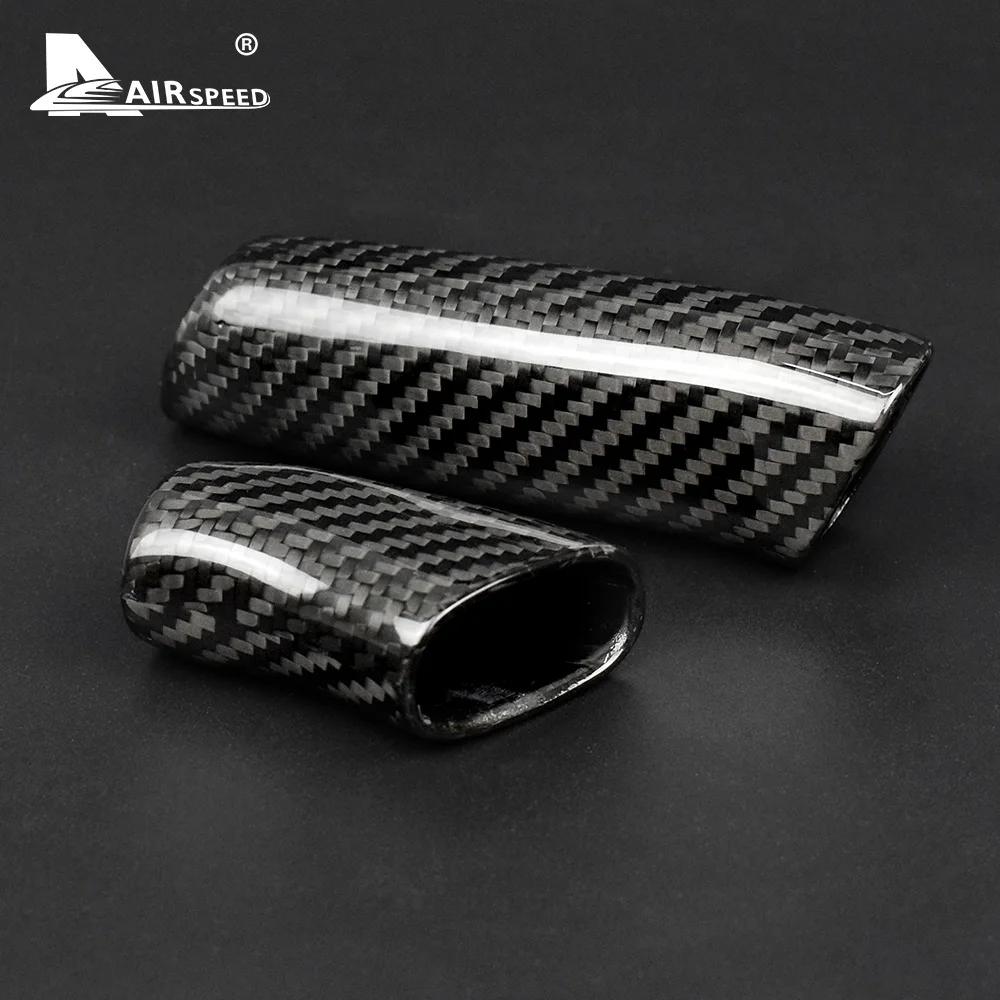 For Mercedes Benz A Class B Class W169 W245 A170 A180 A200 Real Hard Carbon Fiber Handbrake Grip Cover Accessory