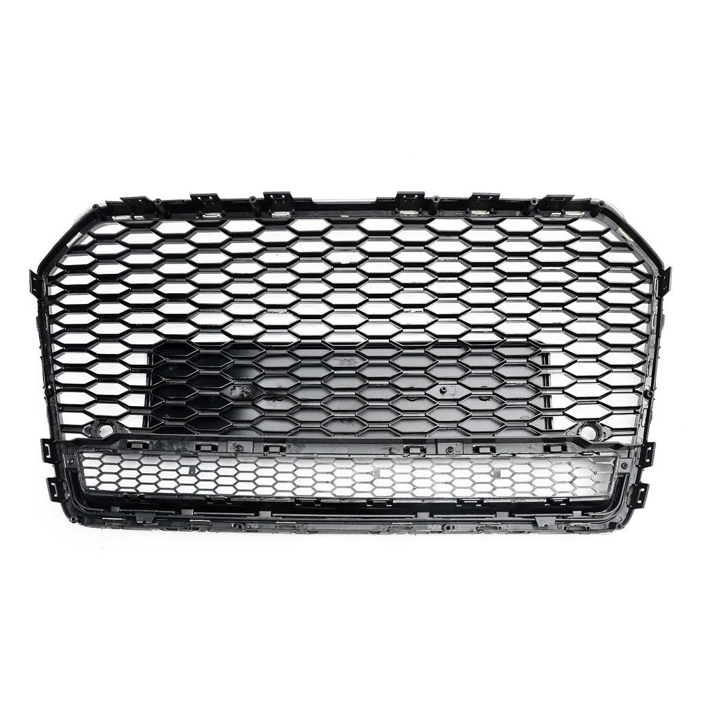 RS6 Style Honeycomb Mesh Front Grill Grille Fit A6 S6 C7 2016-2018