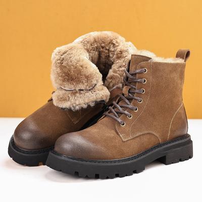 Stivali Invernali Caldi alla Moda con Plateau Alto Uomo Stivali Casual alla Moda per Uomo Originali Comodi in Pelle Stivaletti da Uomo
