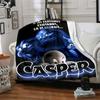 1pc Casper3 Blanket, Gift, for Men and Women, Soft Blanket, Good for Sofa Bed Couch Travel, Lightweight Flannel Blanket