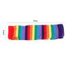 Sleeve Sun Protective Female Arm Warmers Striped Arm Warmers Knitting  Gloves Rainbow Sleeve Cuff