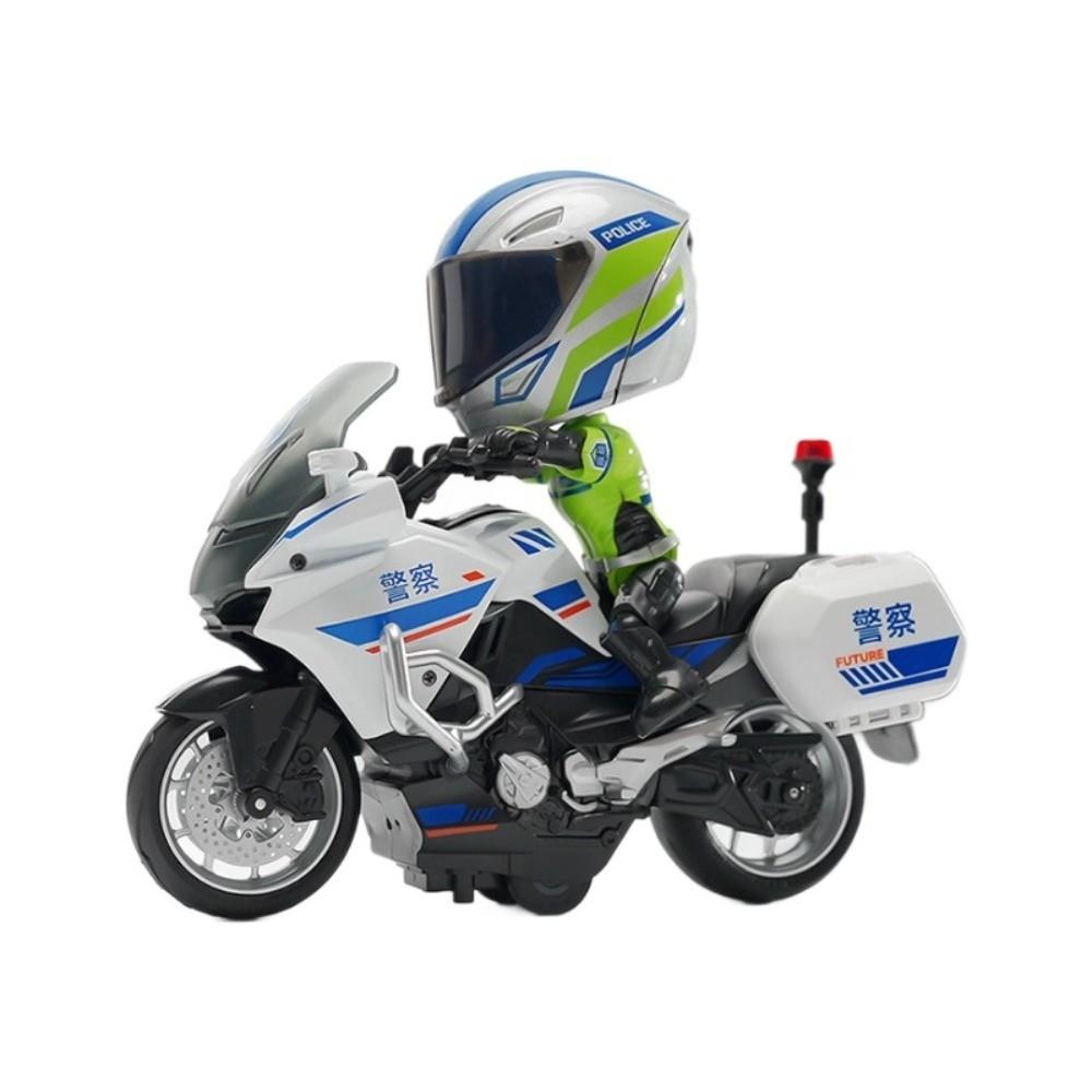 Transforming Helmet Artificial Motorcycle Rider Doll Action Figurine Joint Mobility Alloy Motorcycle Helmet Plaything Cool Movable Limbs