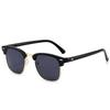 Retro Half-Frame Unisex Anti-UV Sunglasses for Fashion and Driving
