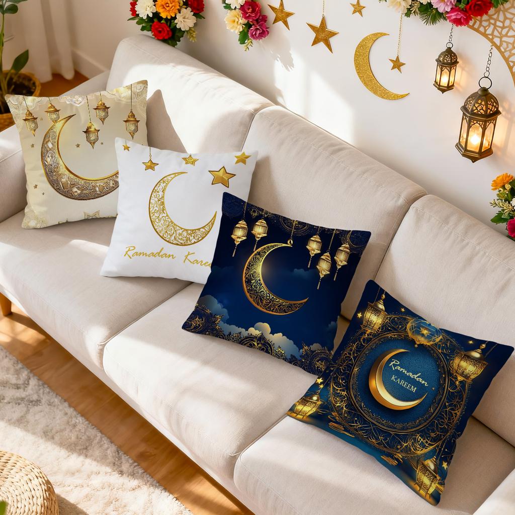 Ramadan Festival Retro Geometric Cushions Pillowcase Polyester Cushion Cover Throw Pillow Pillowcover Home Car Sofa Decor