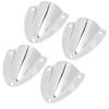 4PCS Marine Wire Cable Vent Cover Polished Easy Installation Stainless Steel Clam Shell Ventilator for Boat Yacht