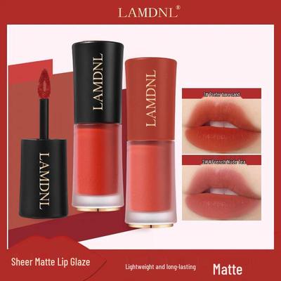 Slim Waist Velvet Lip Gloss/Tint: A Versatile Domestic Brand for Lips and Skin That Brightens Complexion and Offers Long-lasting Color.