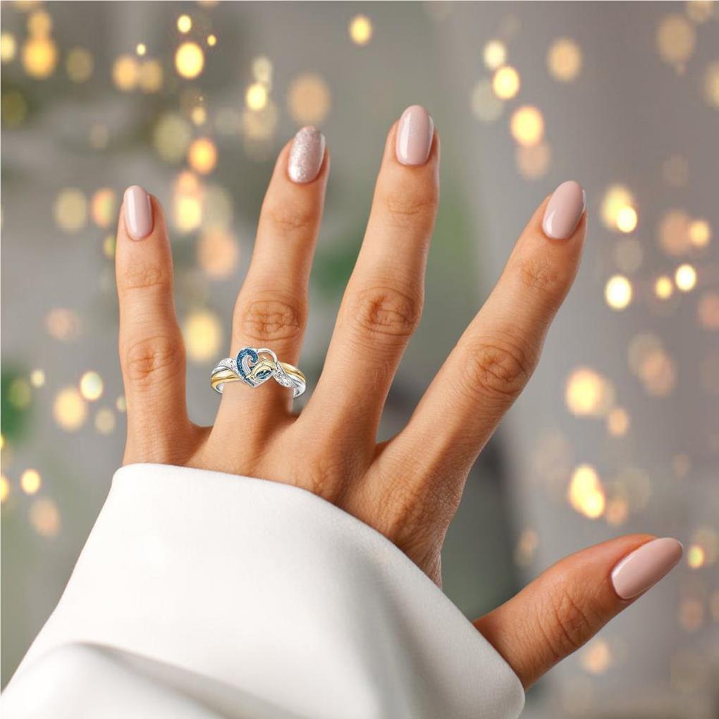 Ladies Rhinestone Crystal Ring Festival Holiday Party Shop School Date Wedding Bride Decoration Jewelry for Women Girls