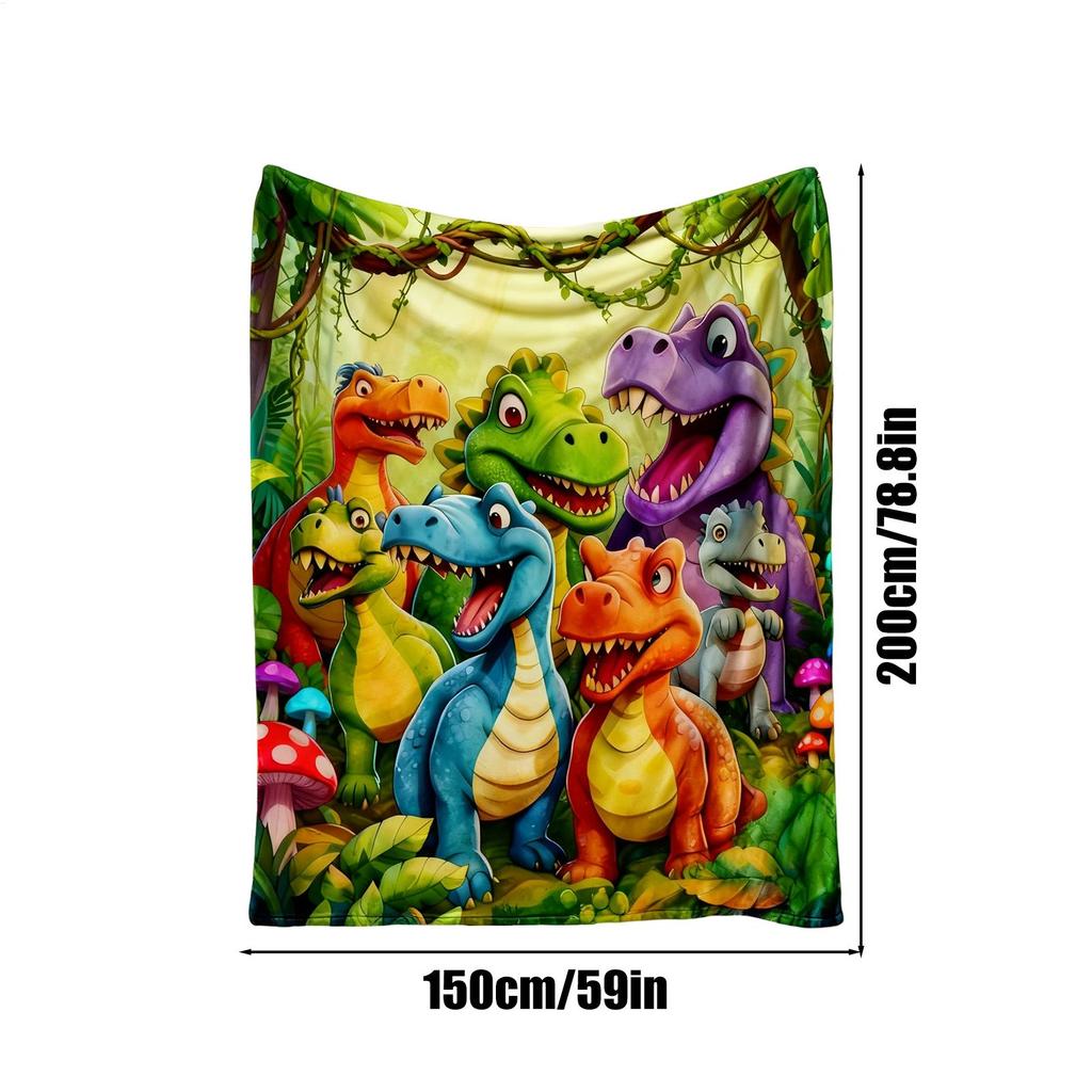 Dinosaur Blankets Quick Drying Comfortable Quilt Sheets Soft Dinosaur Throw Blanket For Girl Room Summer Winter Home Indoor