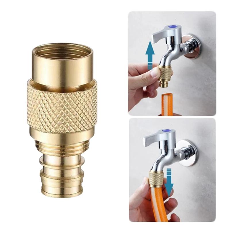 Duză de pulverizare Pistol de apă Aspersor direct din aliaj Presiune reglabilă Mașină de spălat furtun Robinet de apă Racord 1/2'' 3/4'' Conector rapid
