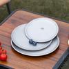 Titan-Reinigungsteller Ultraleicht Tragbar Sicher Rund Speiseteller Wandern Picknick Barbecue Zuhause Outdoor Kochgeschirr