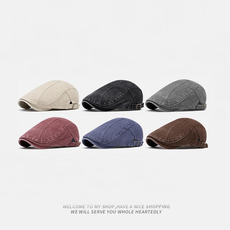 Retro Progressive Cap Men's Autumn Cap Women's Beret Painter's Cap British Newsboy Cap