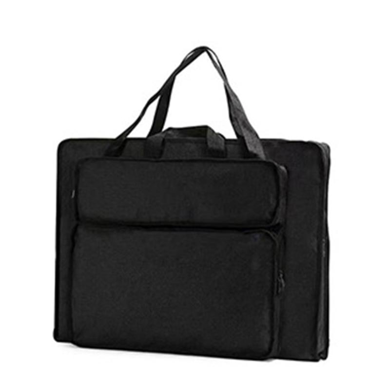 4K/8K Art Portfolio Bag Practical Portfolio Tote Drawing Board Bag for Brushes чёрный