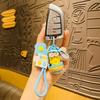 Porte-clés Adorable Dessin Animé Minion Anneau de Clé en Silicone Mignon Cadeau Pour Femmes Et Enfants