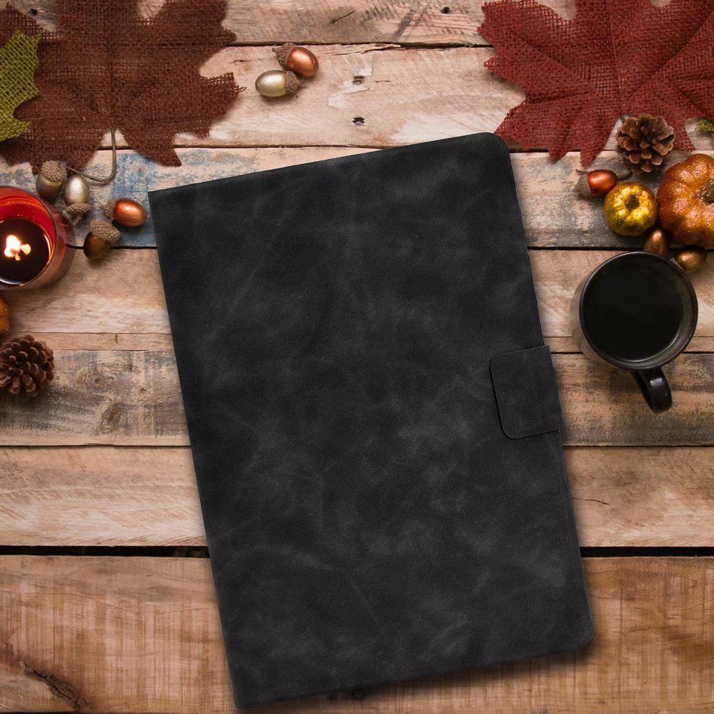 A4 For Lenovo Tab M11/Xiaoxin Pad 11 2024 Case Card Holder Cowhide Texture Leather Tablet Cover