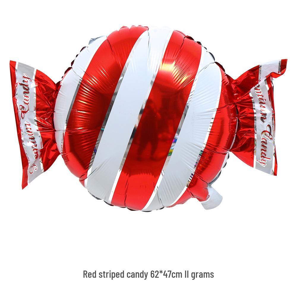 18" Aluminum Foil Pinwheel Candy Lollipop Balloon - Birthday & Christmas Party Decoration