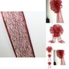 Grand Bouquet de Nœuds Rouges de Noël Ornement Décoratif de Fête Pour la Joie Festive