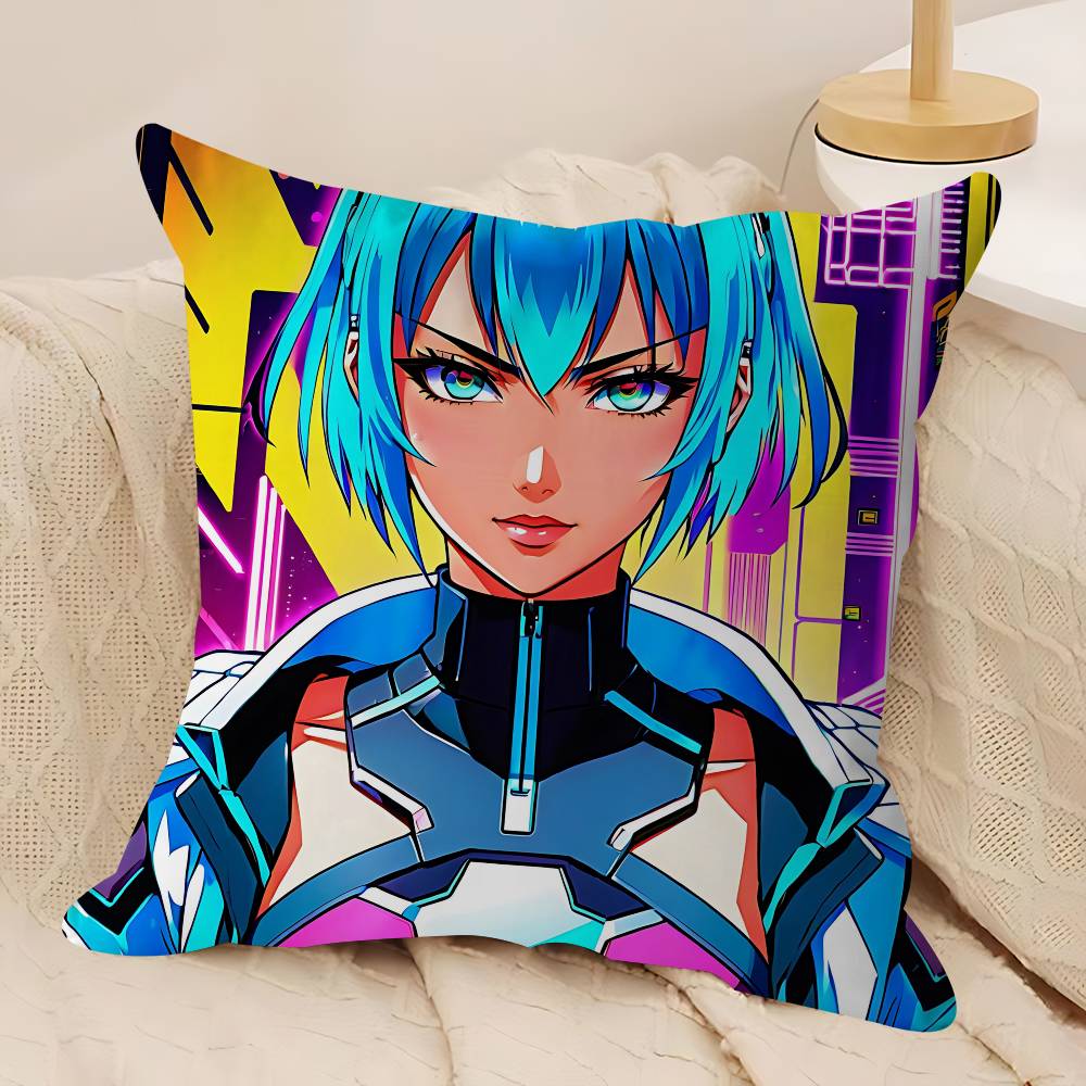 Cyberpunk Lucy Pillowcases Home Bedding Decorative Pillow Cover Wedding Super Soft Pillow Case