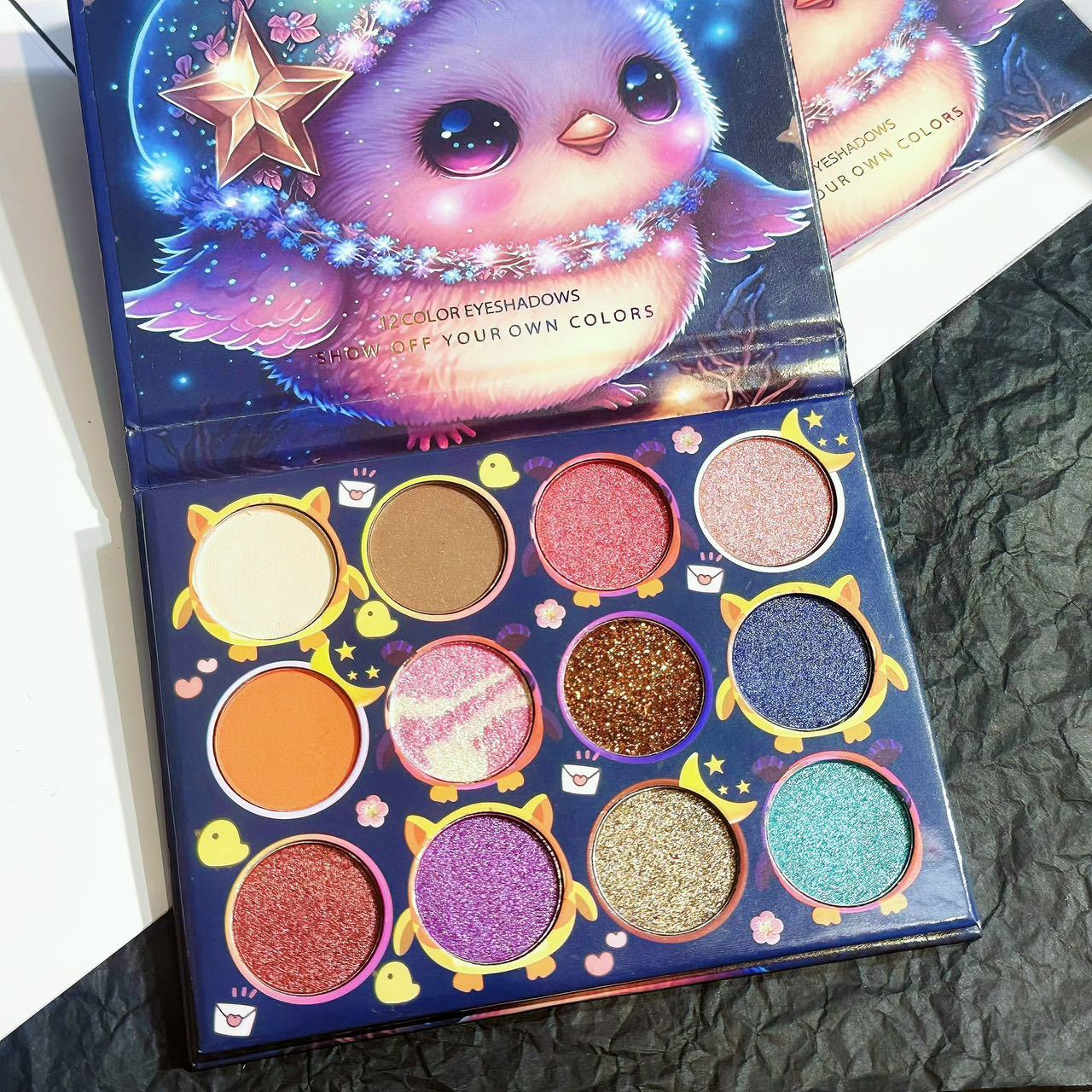 

12-цветная палитра теней для век, легко наносимая и удобная, перламутровый матовый макияж теней для век для новичков