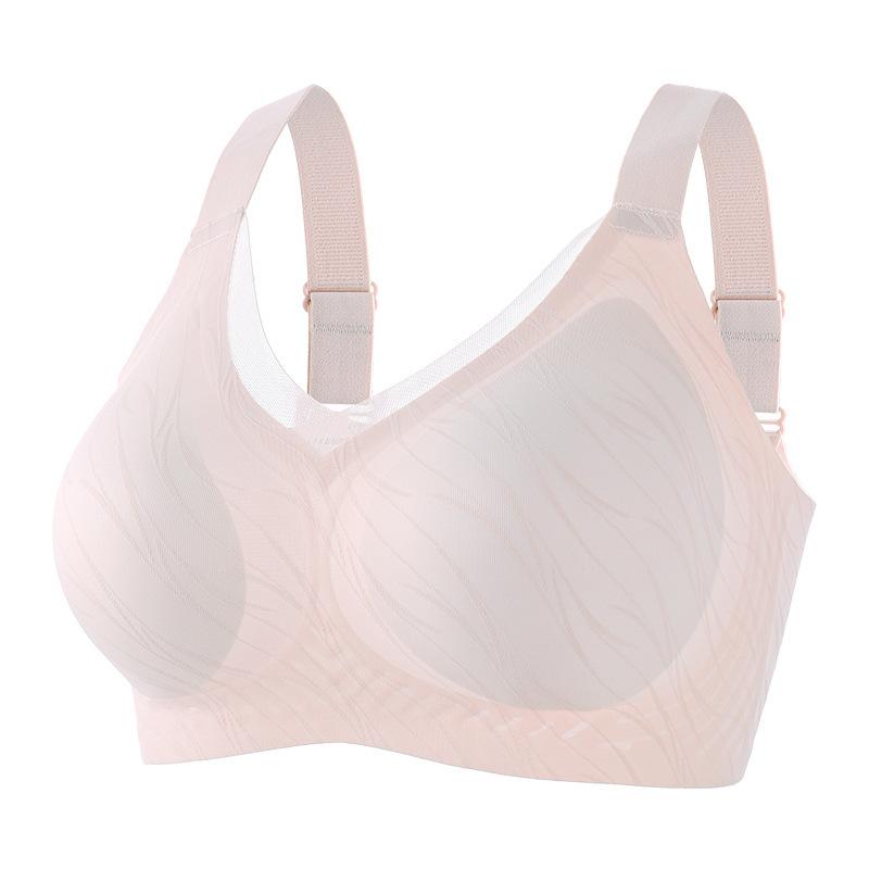 

Large size mesh lifting underwear simple anti-sagging small chest gathering underwear adjustment type sexy bra cover L 36/80BCD