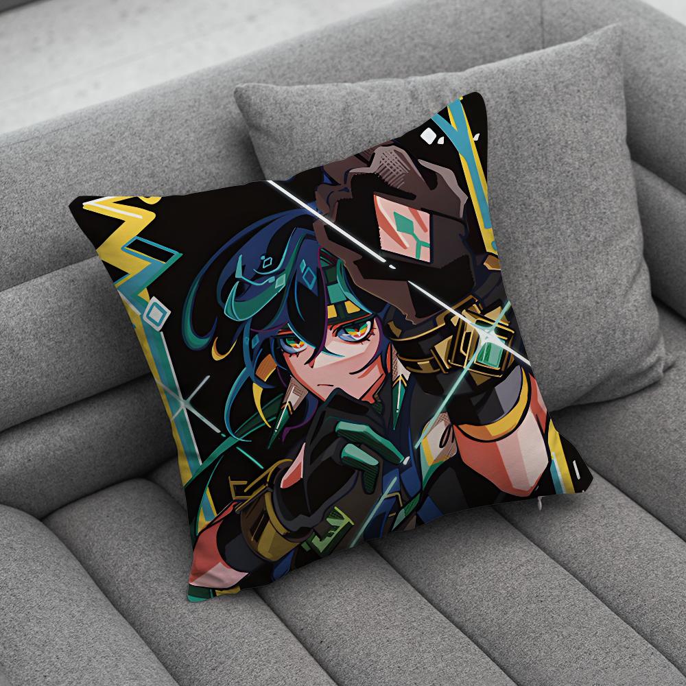 GGenshin Impact Kinich Pillow Case Soft Cushion Cases for Farmhouse Sofa Decor Home Decorations and Protector