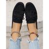 Women‘s Shoes Spring Large Size Slip-On Tassel Decoration Casual Single.