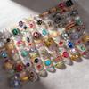10/20/30/50Pcs/Lot Boho Fashion Luxury Colorful Rhinestone Rings Men Women Blingbling Jewelry Party Banquet Mixed Jewelry Gifts