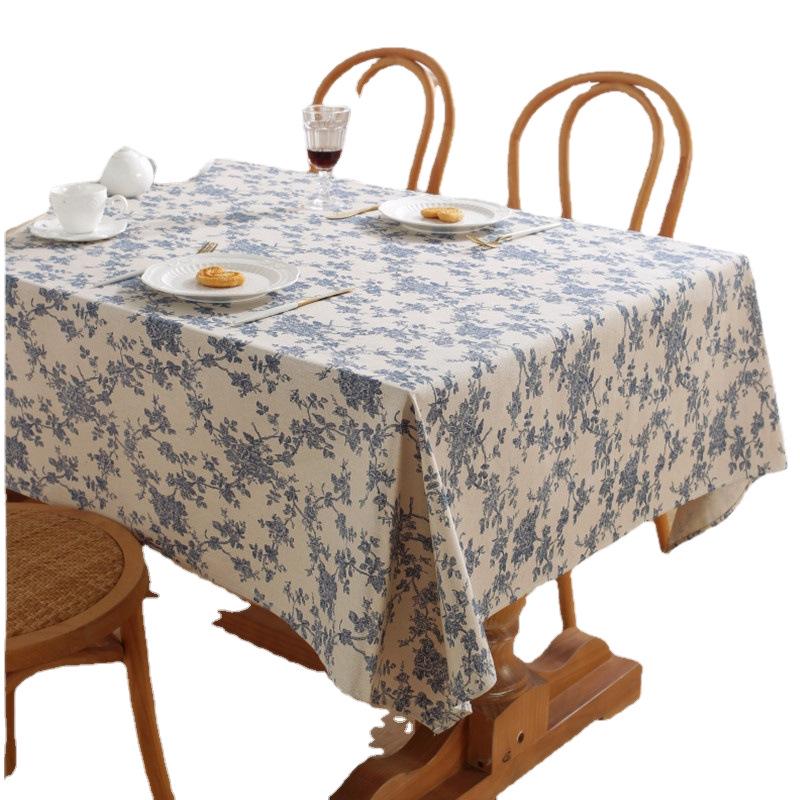 Blanche Cotton & Linen Tablecloth: Suitable for Household, Living Room, or Afternoon Tea